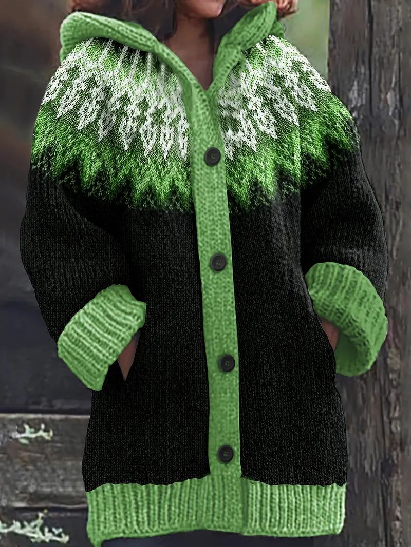 Women’s Cardigan | Hooded Button Front Pattern