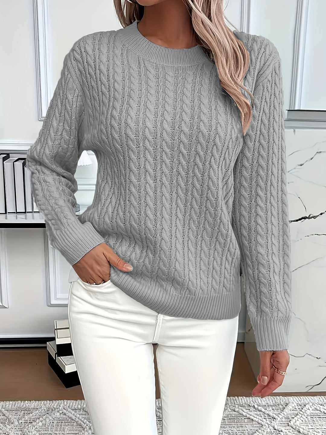 Women's Blouse | Cable Knit Pattern