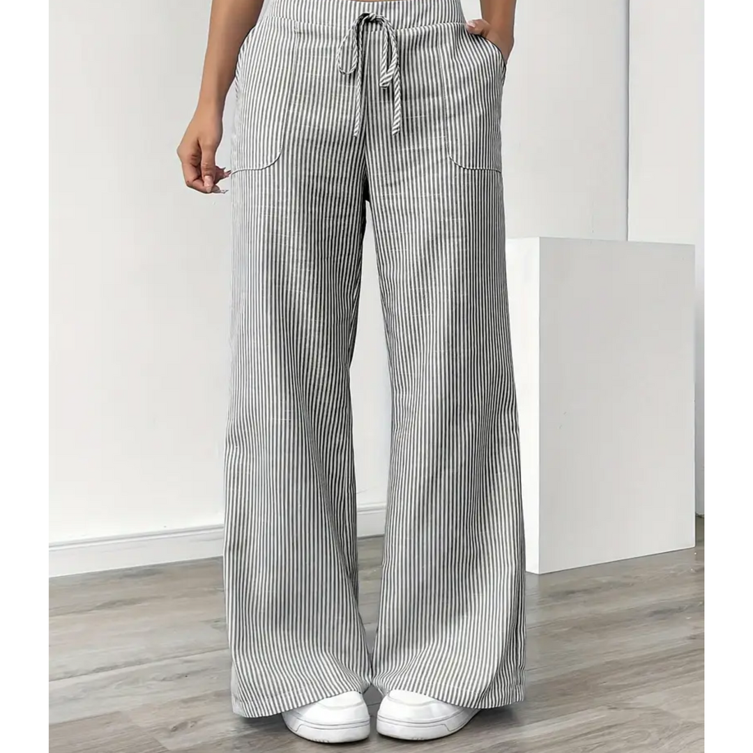 Women’s Pants | Striped With Pockets