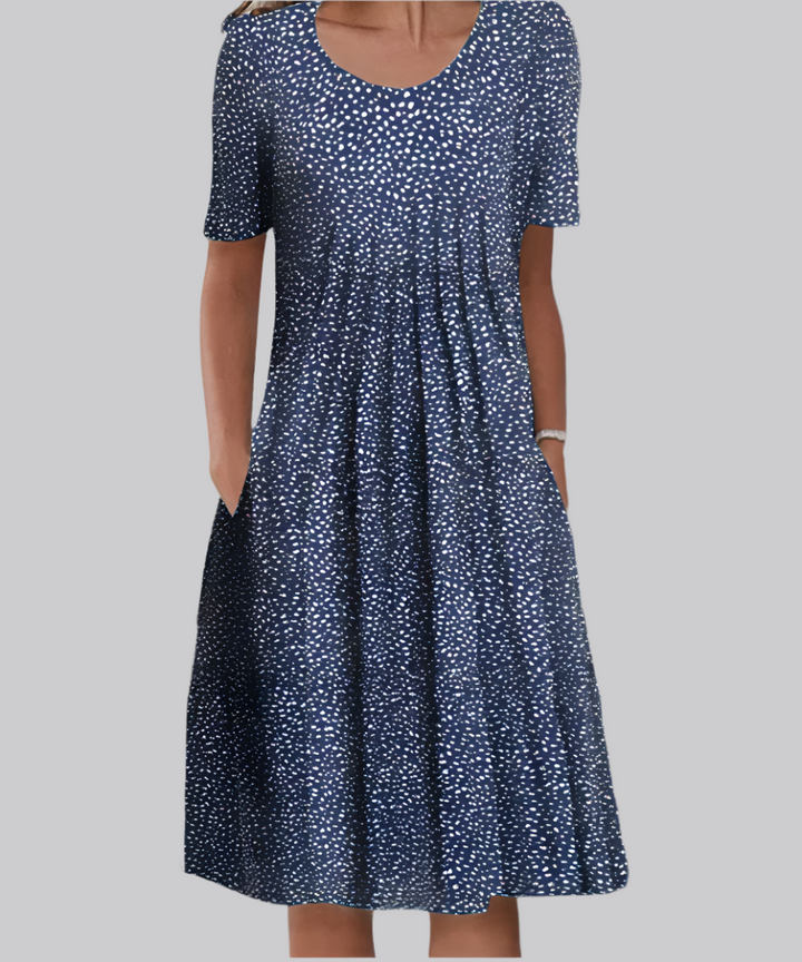 Women's Dress | Printed Midi Short Sleeve