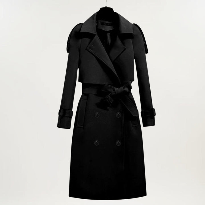Women’s Trench Coat | Longline Belted Double