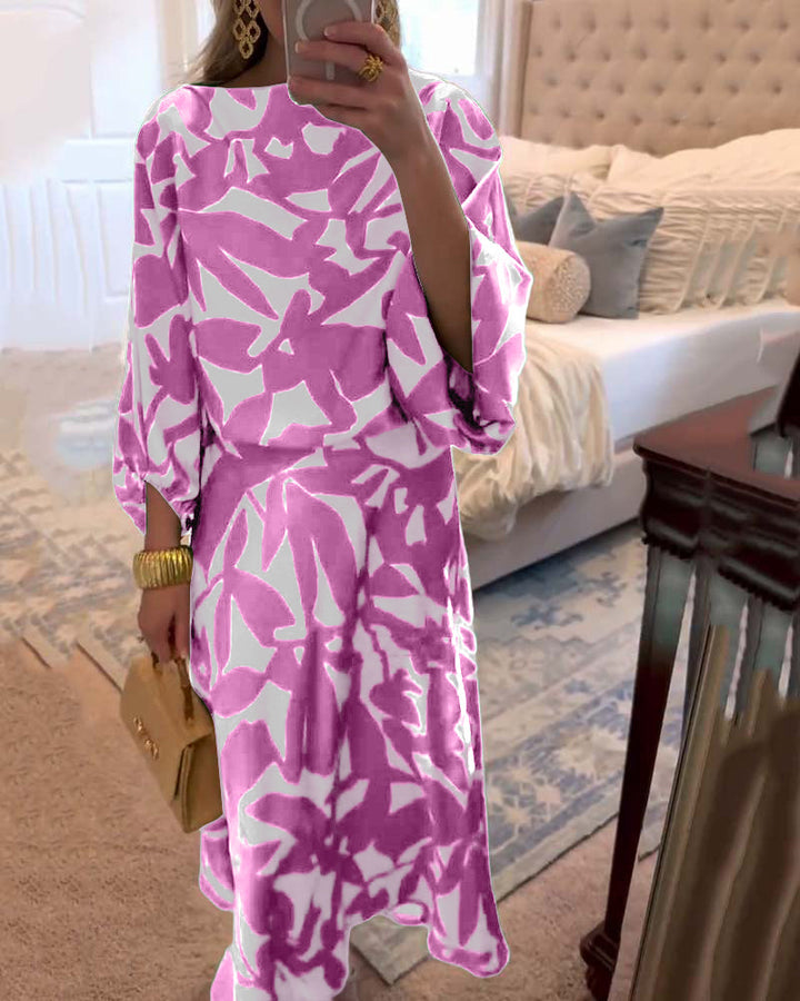 Women's Two-Piece Set  | Top and Midi Length Skirt