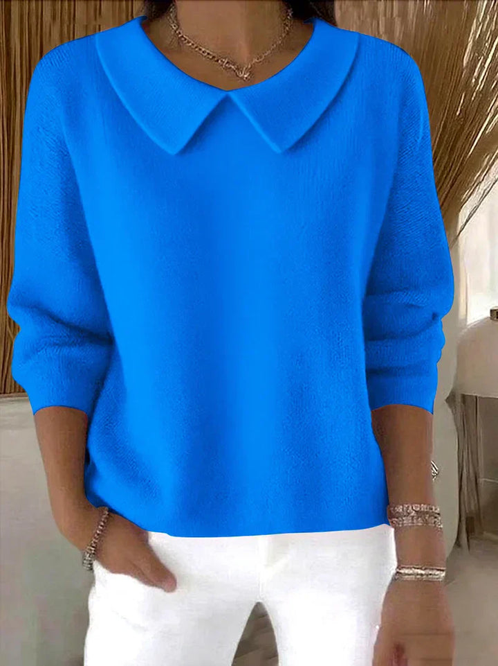 Women's Sweater | Pointed Collar Style