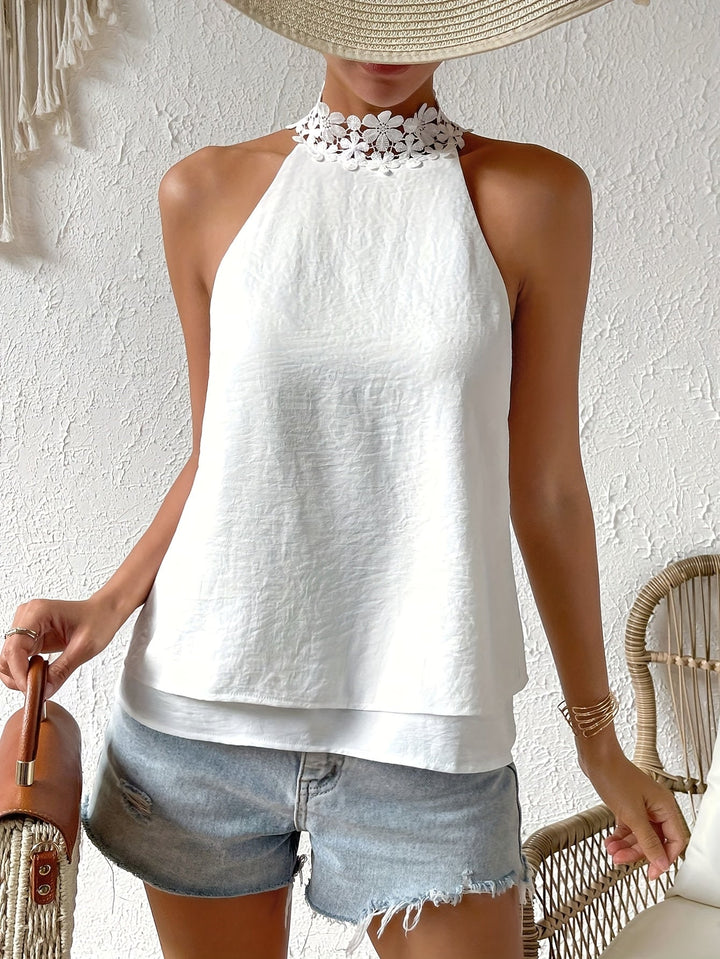 Women's Going Out Top | Halter Floral