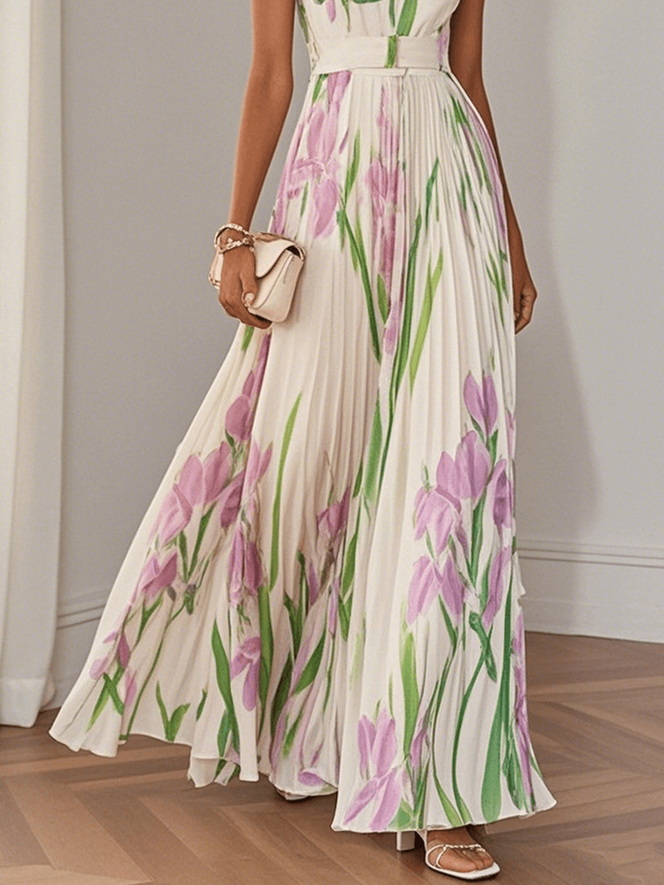 Women's Boho Maxi Dress | Floral A-Line