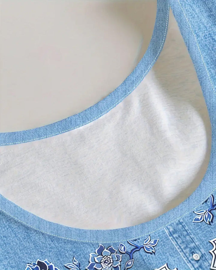 Women’s Dress | Sleeveless Floral Button