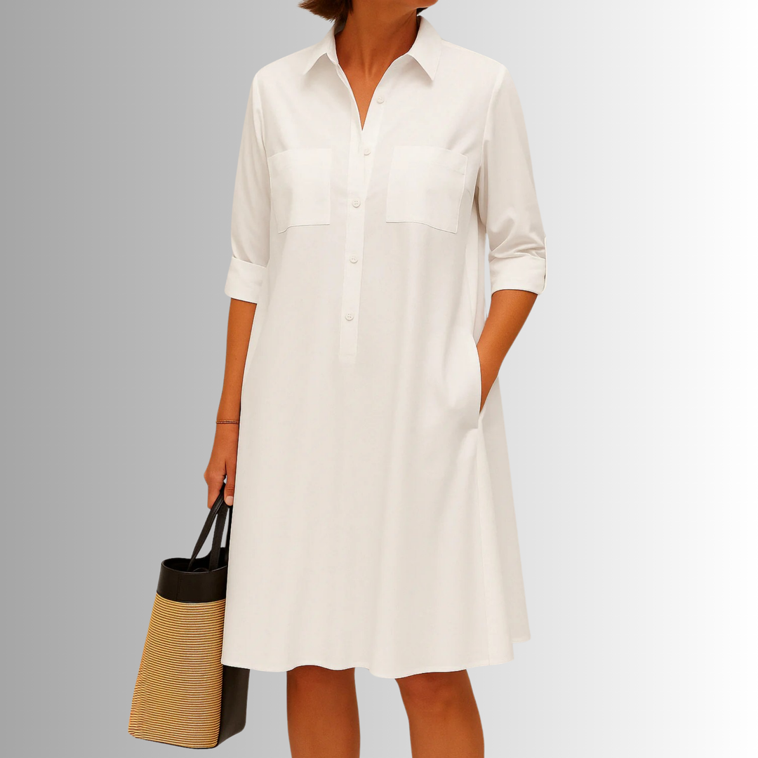 Women's Dress | Short Sleeves with Rolled Cuff