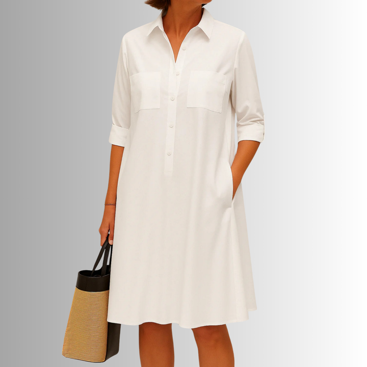 Women's Dress | Short Sleeves with Rolled Cuff