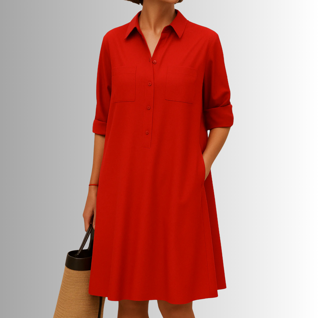 Women's Dress | Short Sleeves with Rolled Cuff