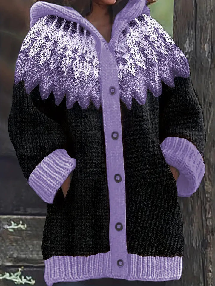 Women’s Cardigan | Hooded Button Front Pattern