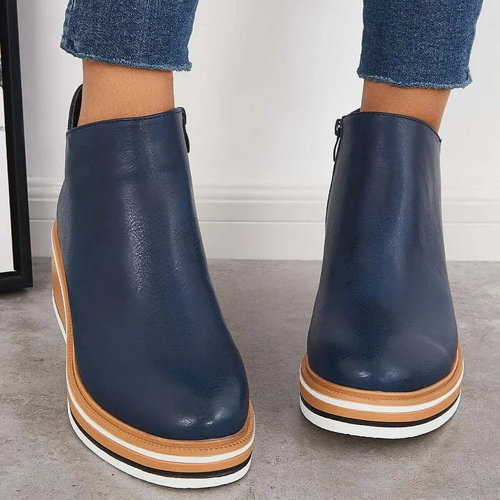 Boots For Women | Closed Toe Wedge Design