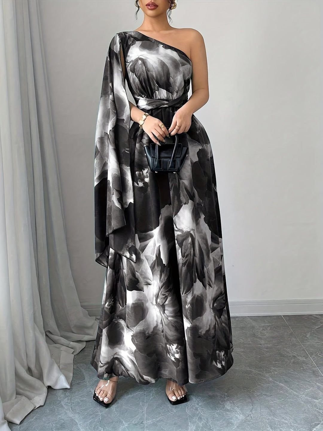 Women's Wedding Guest Maxi Dress | One-Shoulder