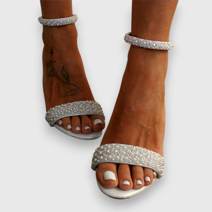 Heels For Women | Open Toe Ankle Strap Block Heel