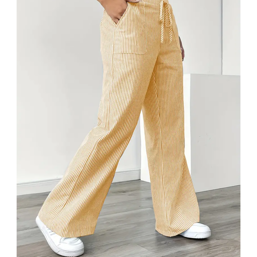 Women’s Pants | Striped With Pockets