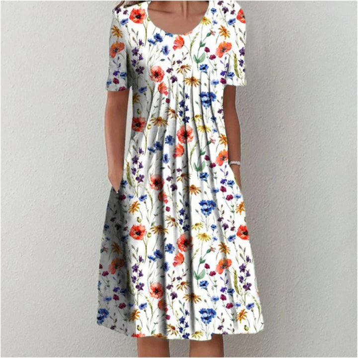 Women's Casual Dress | Midi Floral-style Print Midi