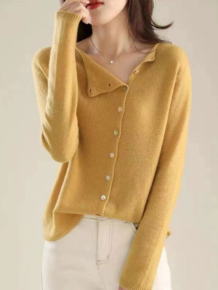 Women's Cardigan |  V-Neck Button Closure