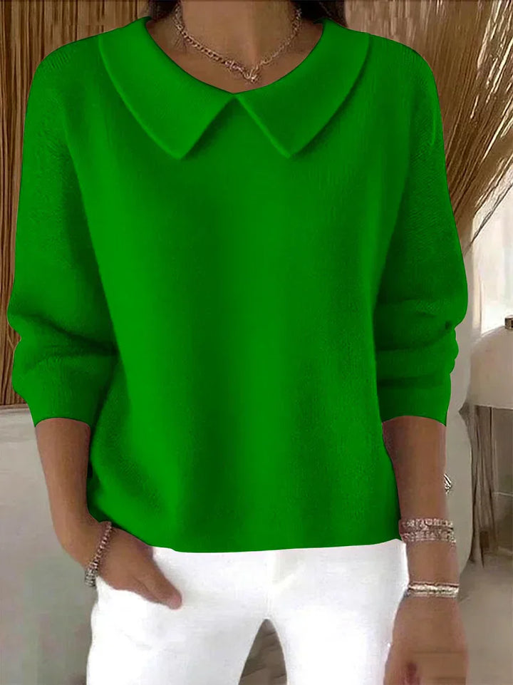 Women's Sweater | Pointed Collar Style