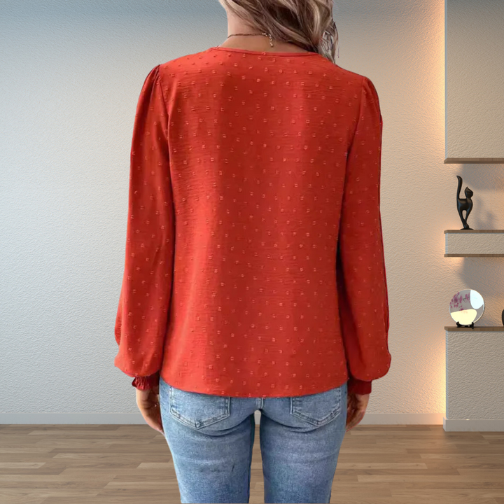 Women's Blouse | Long Sleeve Lace Detail