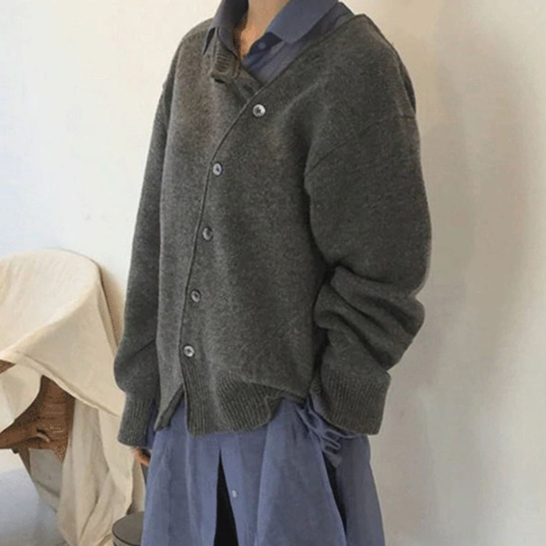 Women’s Cardigan | Button Front Asymmetric