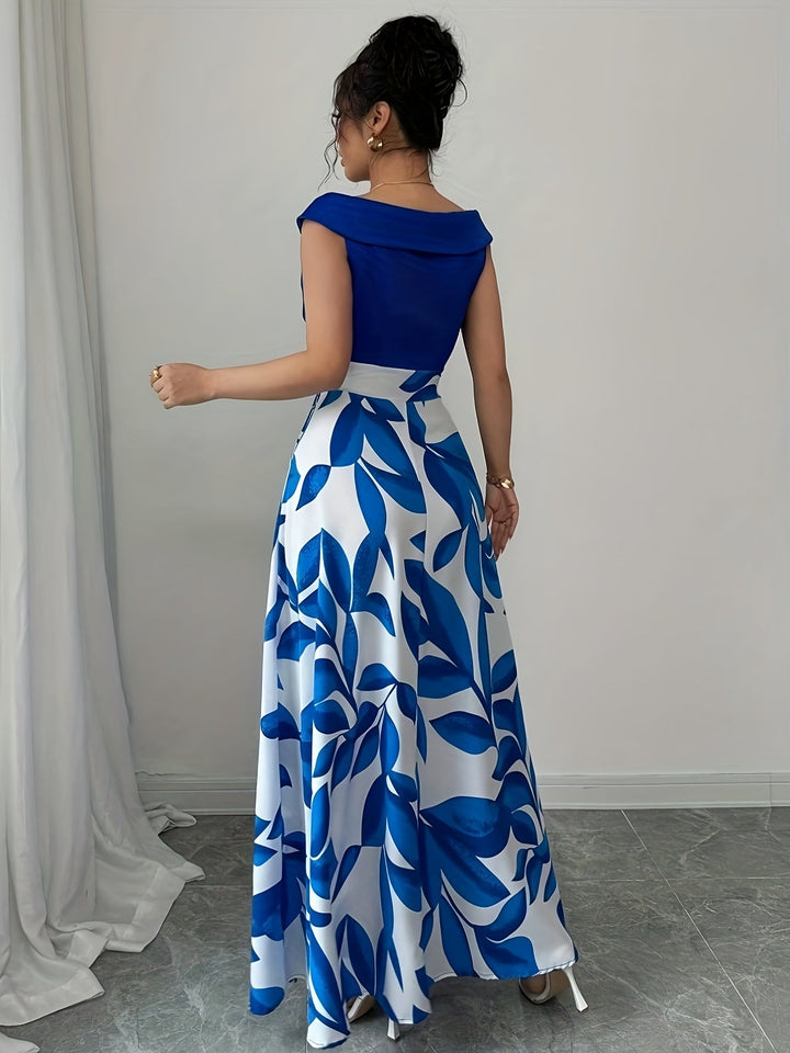Women's Wedding Guest Maxi Dress | A-Line V-Neck