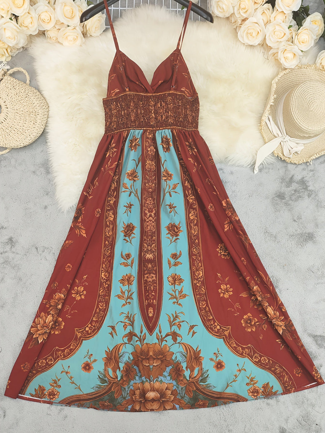 Women's Boho Maxi Dress | Beach Floral