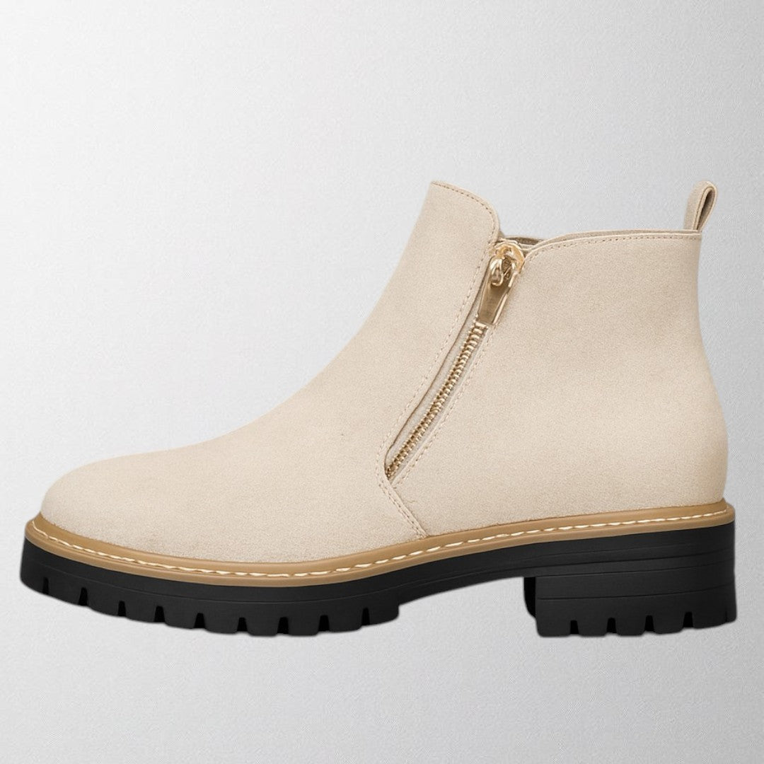 Boots For Women | Side Zipper Ankle Style With Chunky Sole