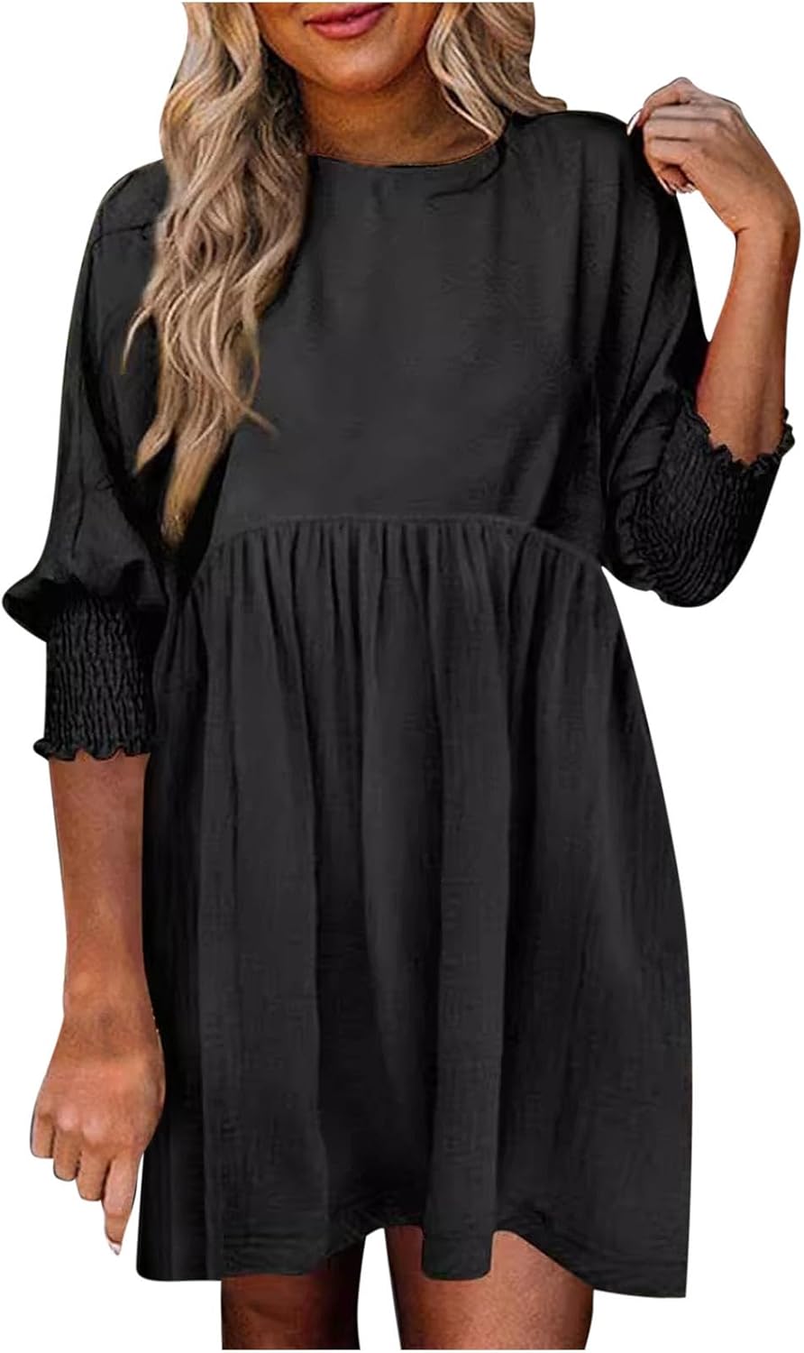 Women's Summer Dress | Smocked Cuff Mini