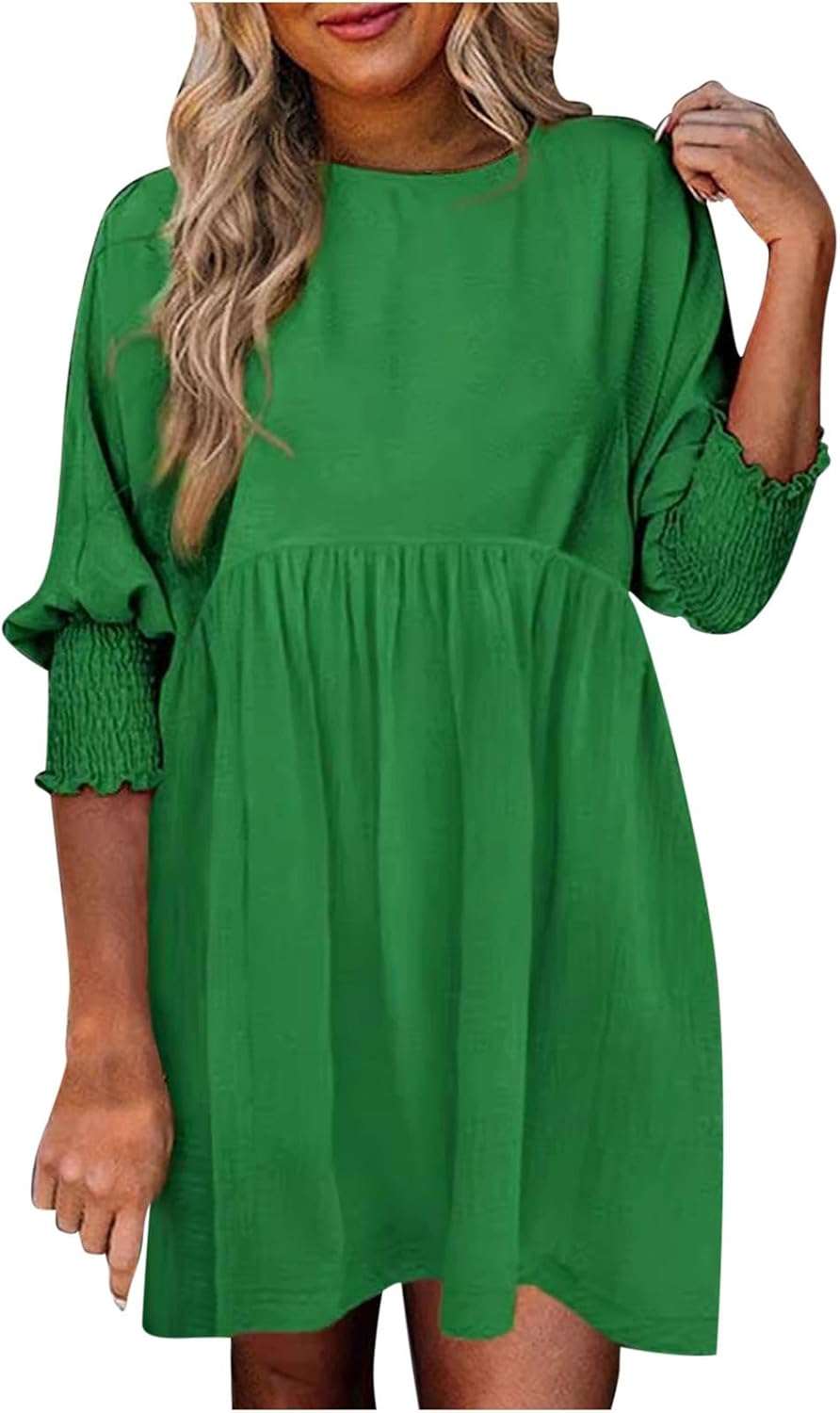 Women's Summer Dress | Smocked Cuff Mini