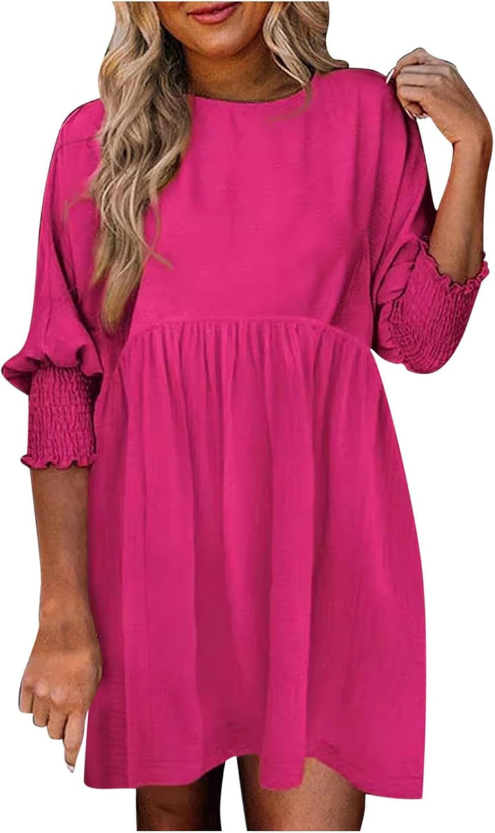 Women's Summer Dress | Smocked Cuff Mini