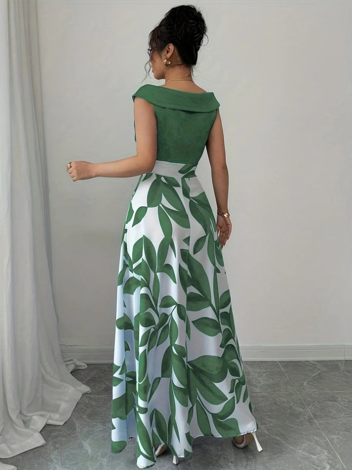 Women's Wedding Guest Maxi Dress | A-Line V-Neck