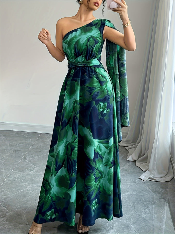 Women's Wedding Guest Maxi Dress | One-Shoulder