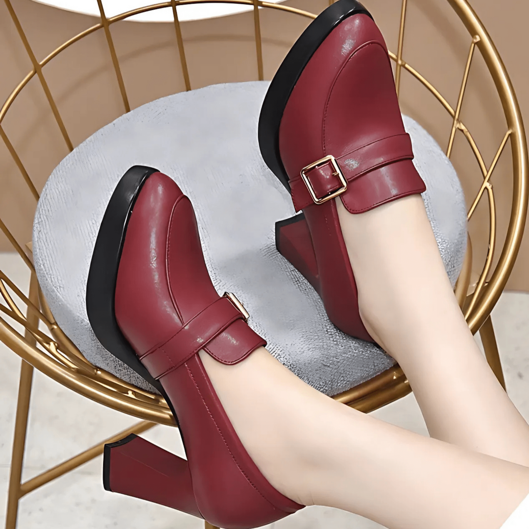 Mary Jane Shoes for Women | Buckle Strap Detail Block Heel