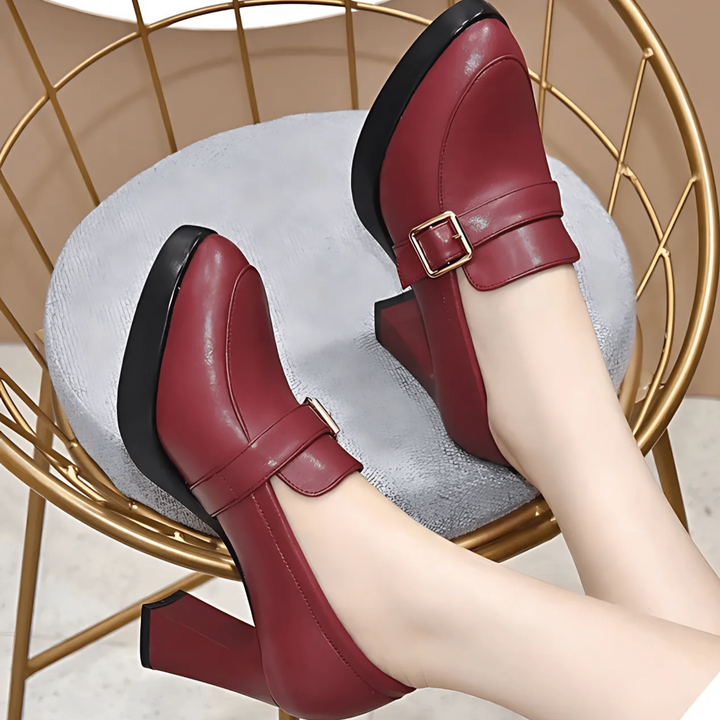 Mary Jane Shoes for Women | Buckle Strap Detail Block Heel