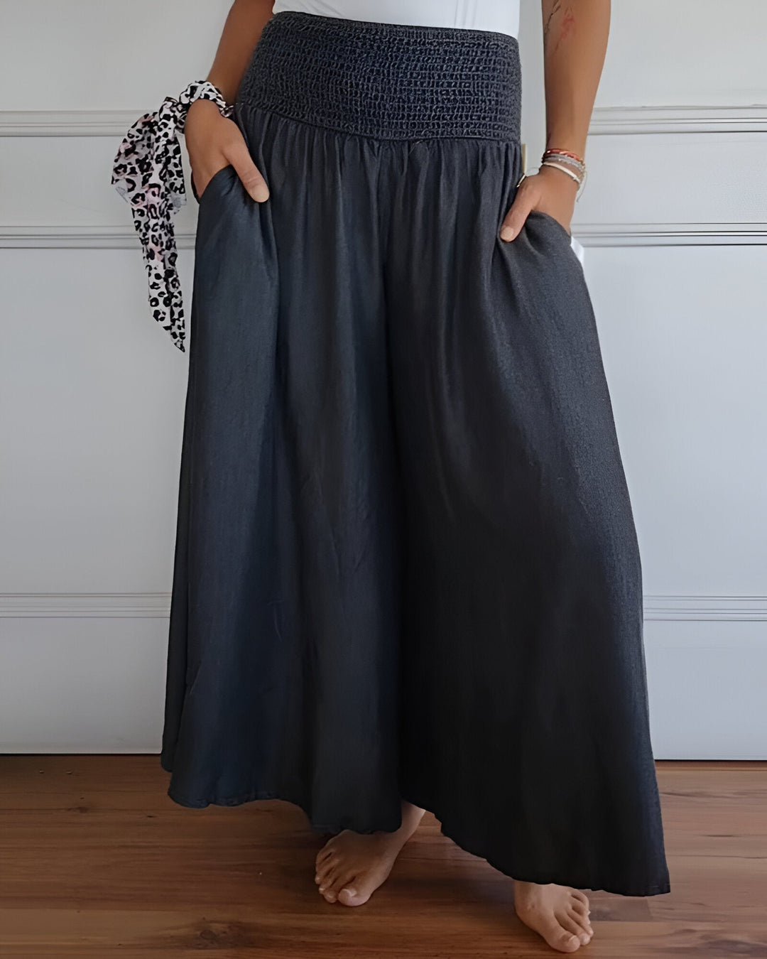 Women's Skirt | Wide Smocked Waistband