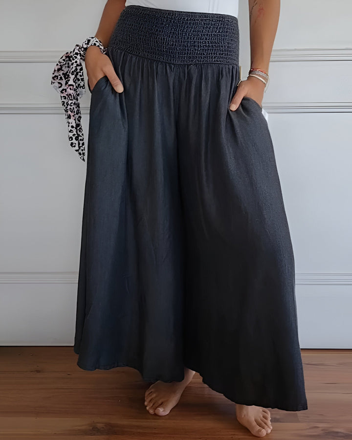 Women's Skirt | Wide Smocked Waistband