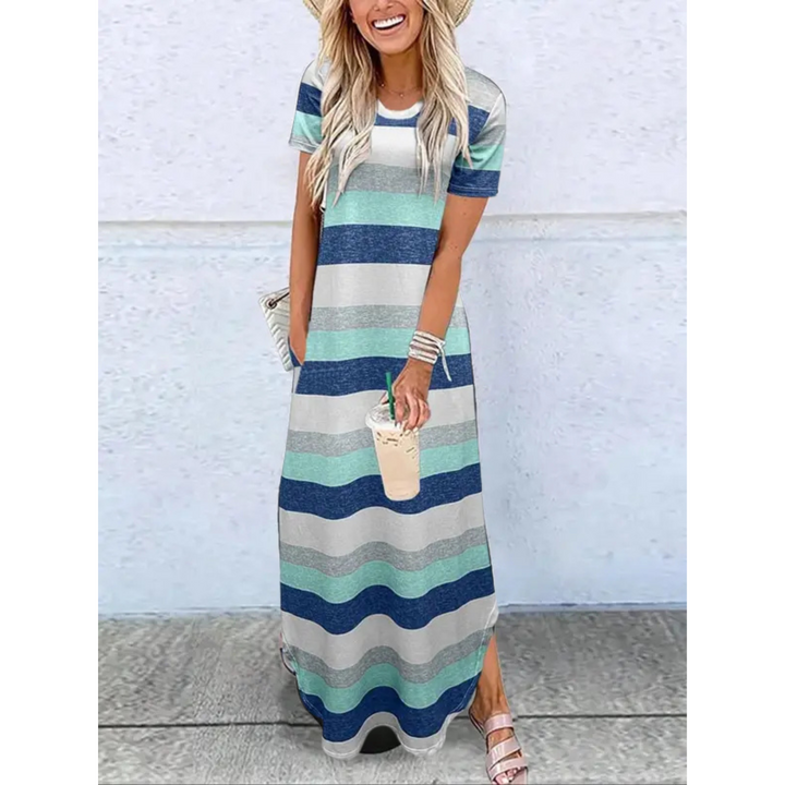 Women's Summer Dress | Round Neck Maxi