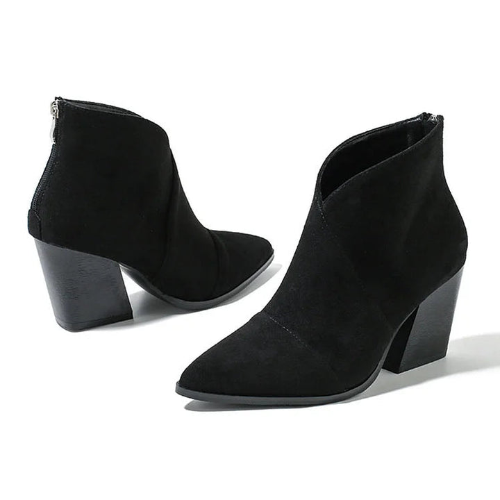 Boots for Women | Ankle-Height Block Heel