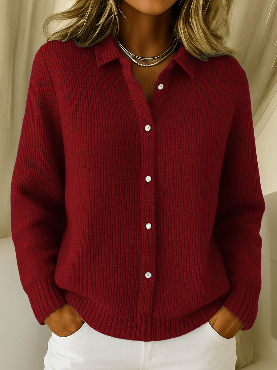 Women's Sweater | Full Button-Front Closure