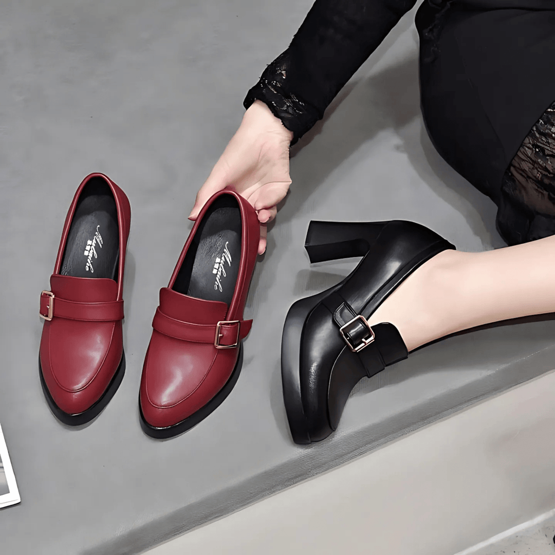Mary Jane Shoes for Women | Buckle Strap Detail Block Heel
