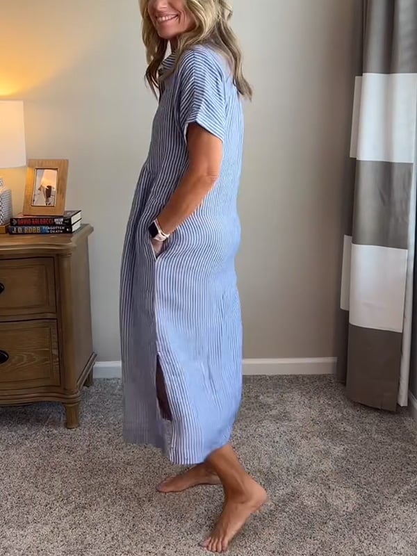 Women’s Dress | Striped Button-Up