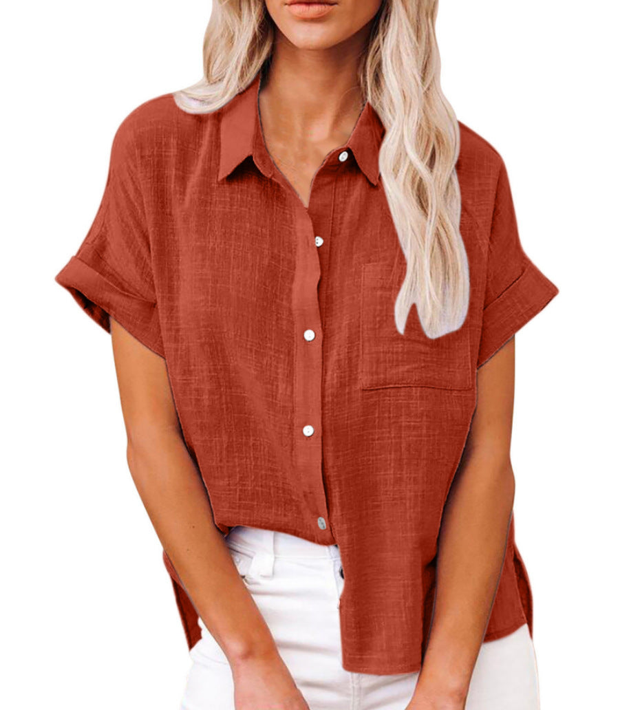 Women’s Shirt | Short Sleeve Button Down