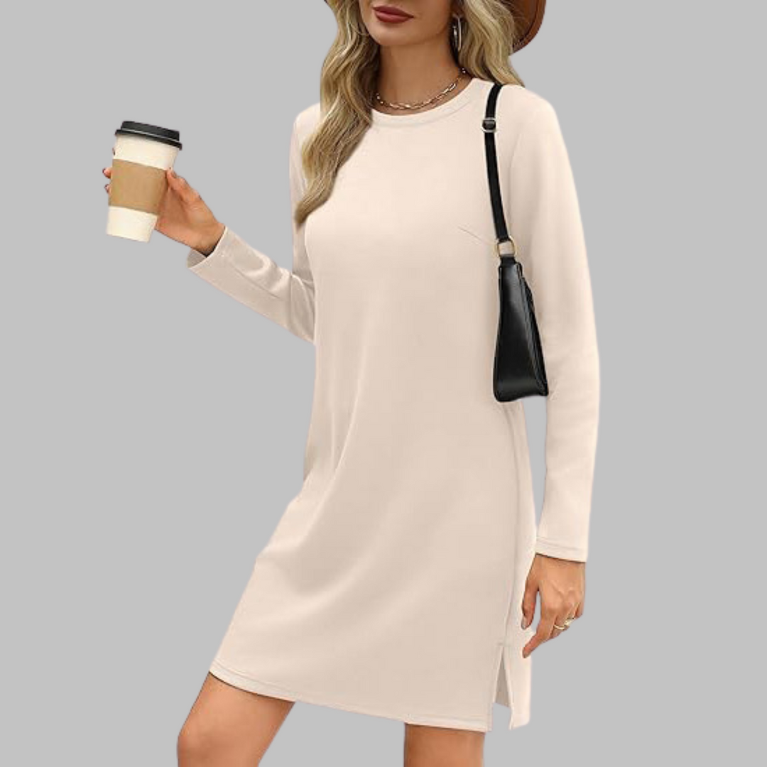 Women’s Dress | Long Sleeve Round Neck