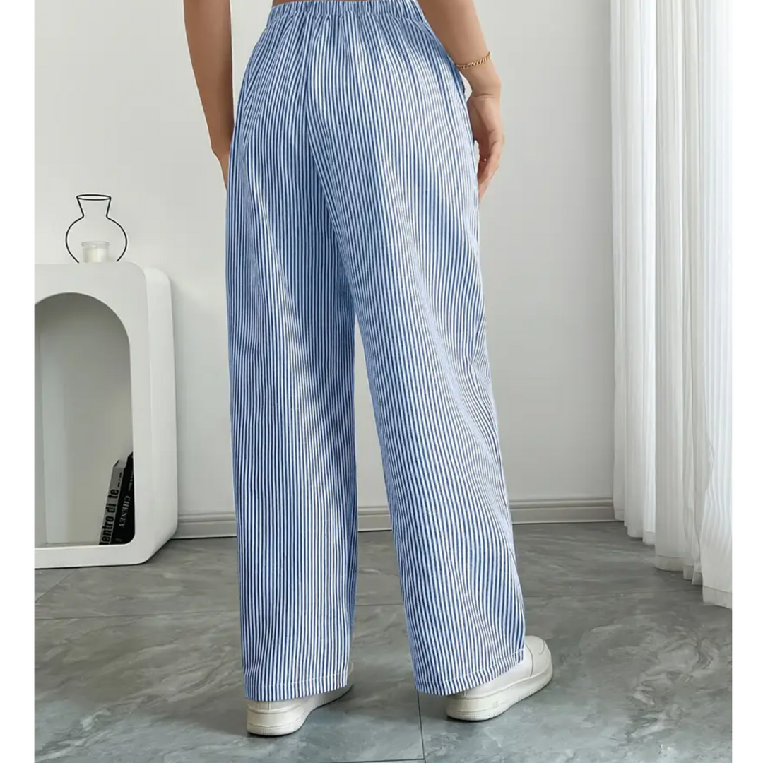 Women’s Pants | Striped With Pockets