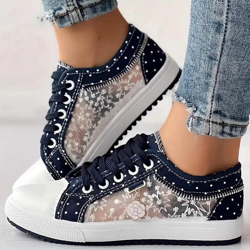 Sneakers For Women | Tie-Front  Low-Top