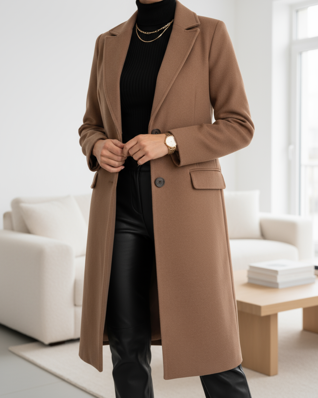 Women's Coat | Tailored Long Sleeve Cut