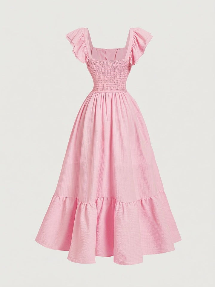 Women's Cocktail Maxi Dress | Off-Shoulder Ruffled