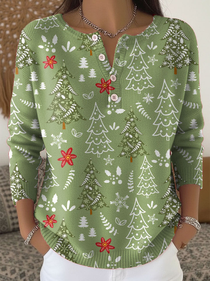 Women's Blouse | Holiday Print