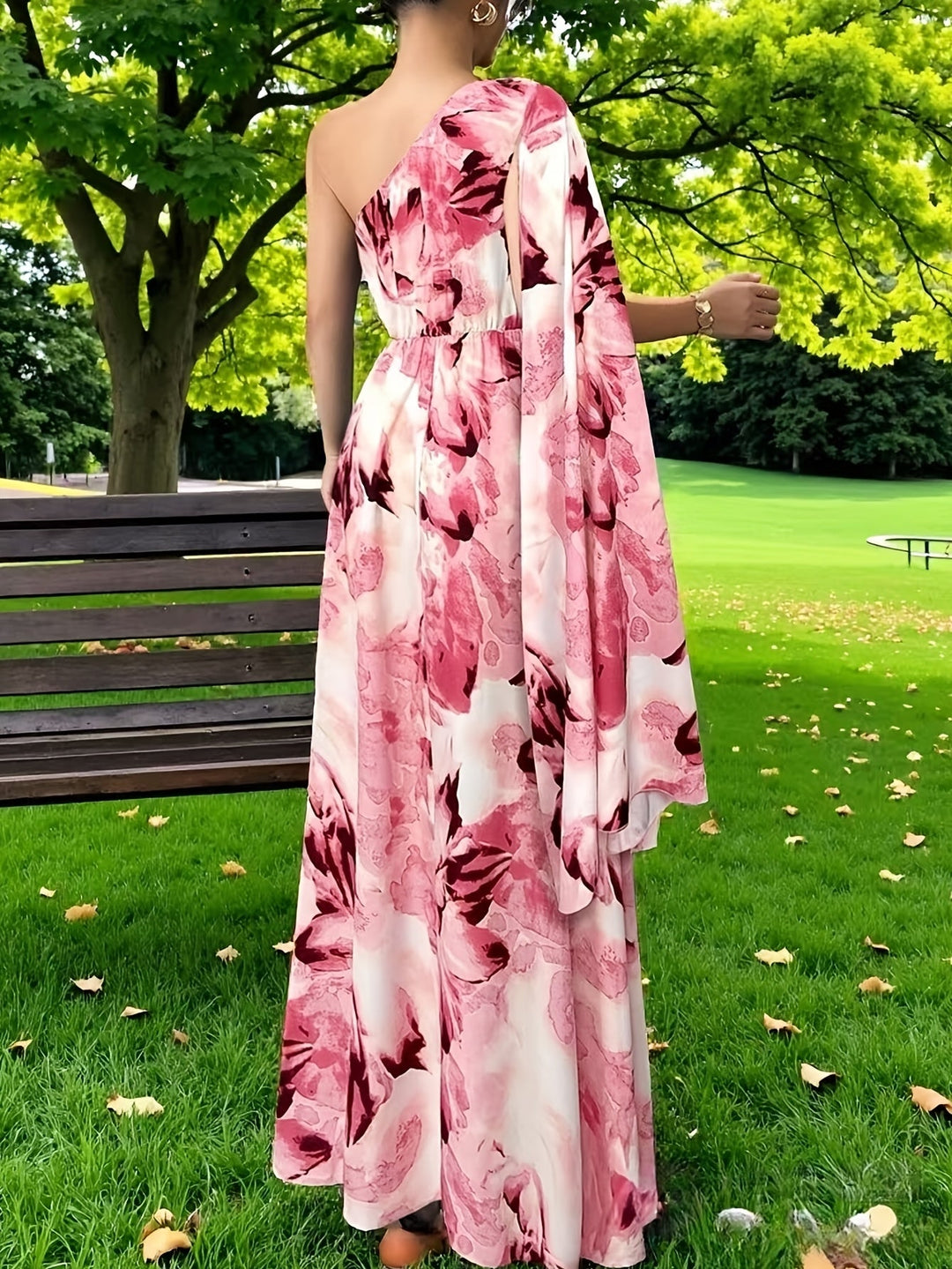 Women's Wedding Guest Maxi Dress | One-Shoulder