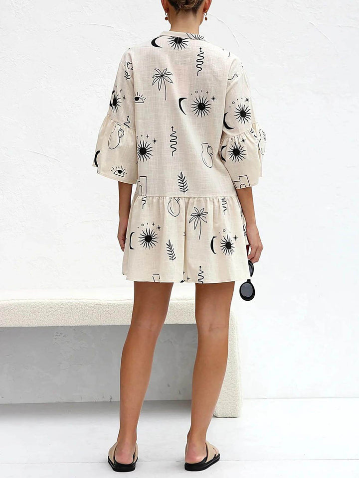 Women's Mini Sundress | Botanical Print