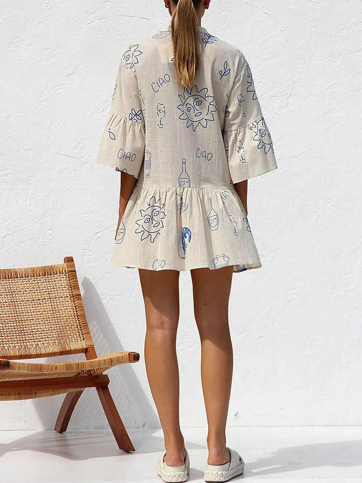 Women's Mini Sundress | Botanical Print